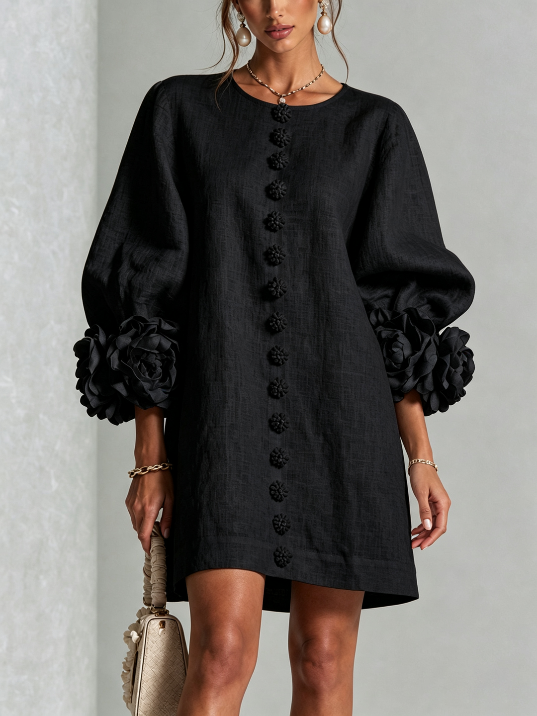 Olivia | Abito Mini Elegante Nero