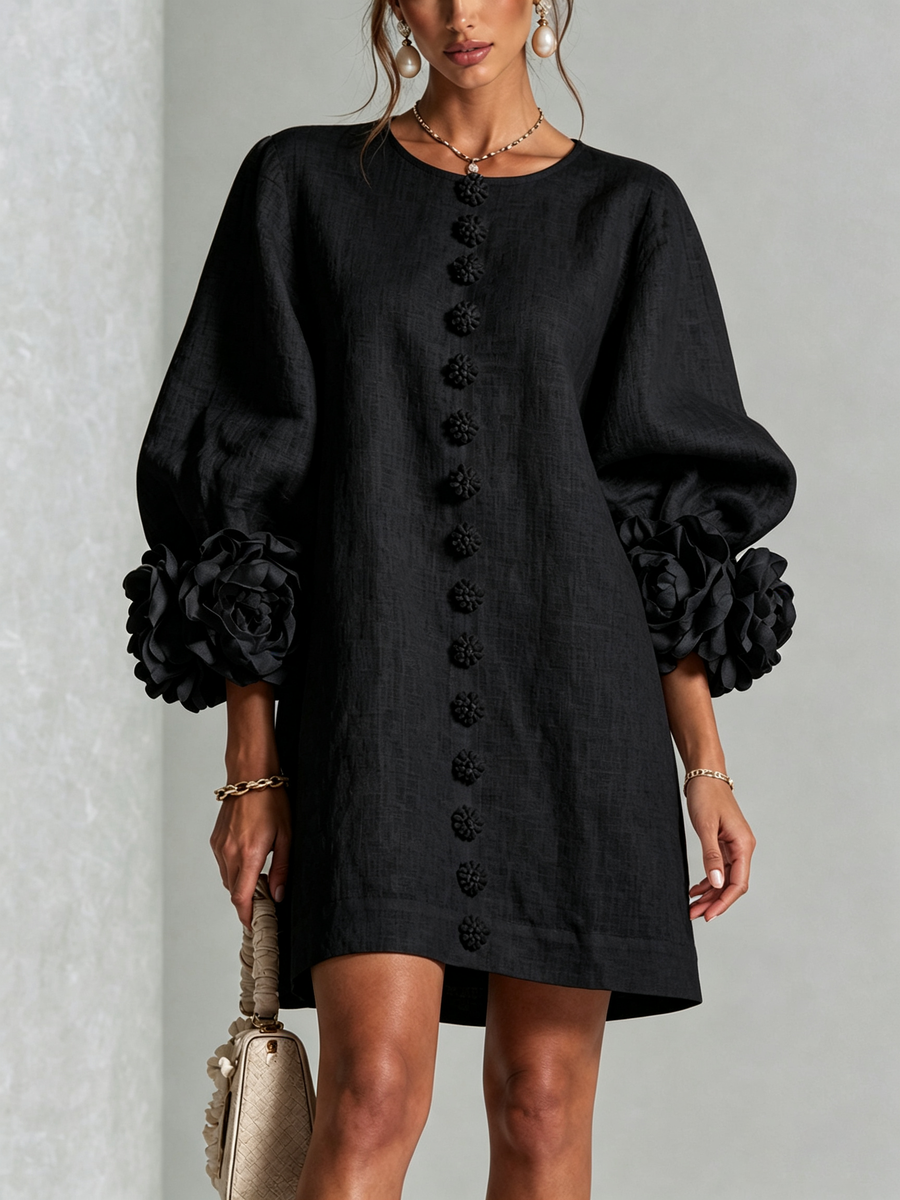 Olivia | Abito Mini Elegante Nero