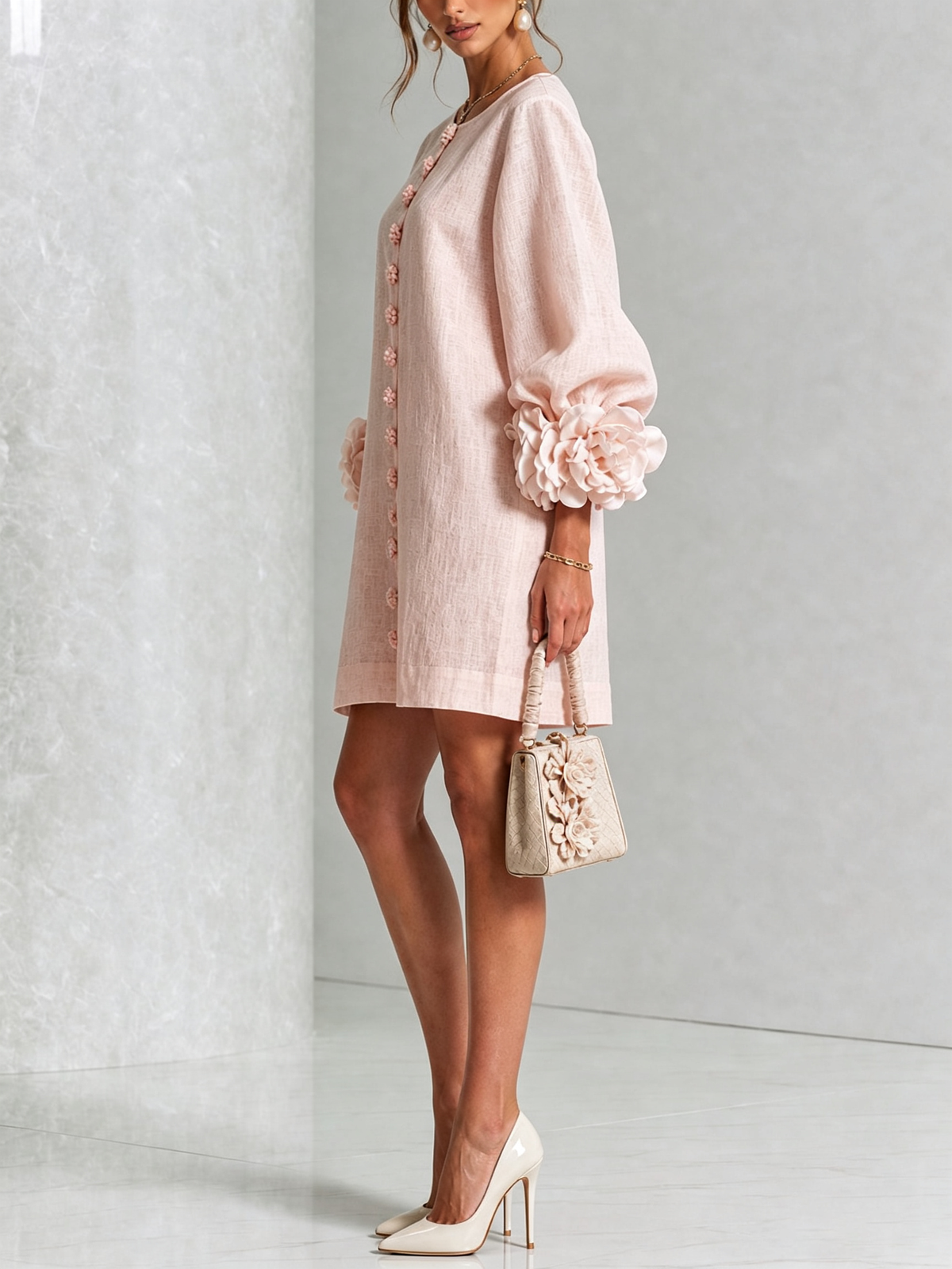 Olivia | Abito Mini Elegante Rosa
