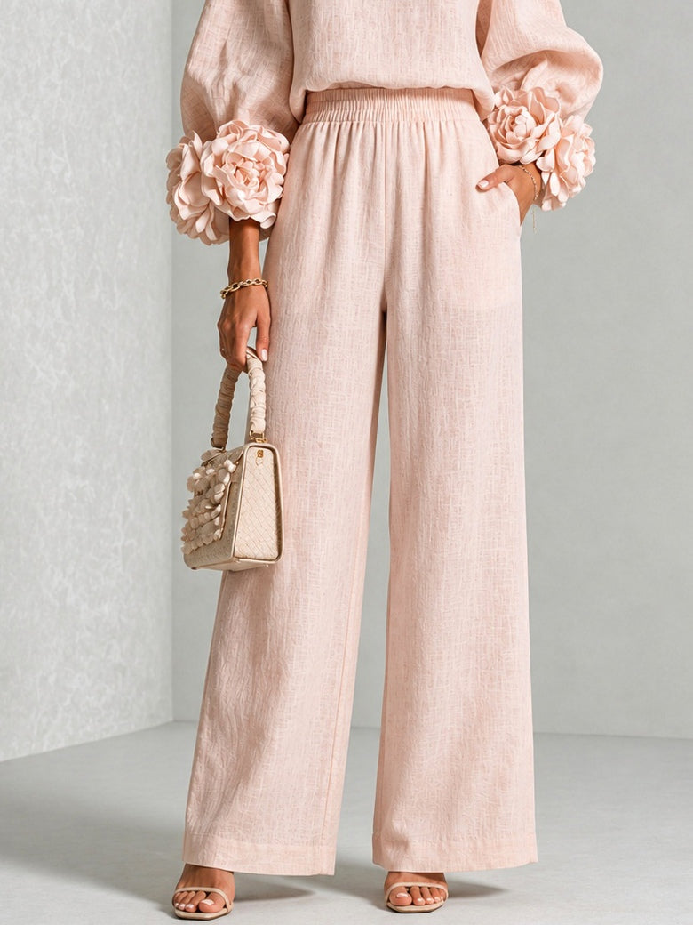 Rosalie | Set a due pezzi con polsini floreali