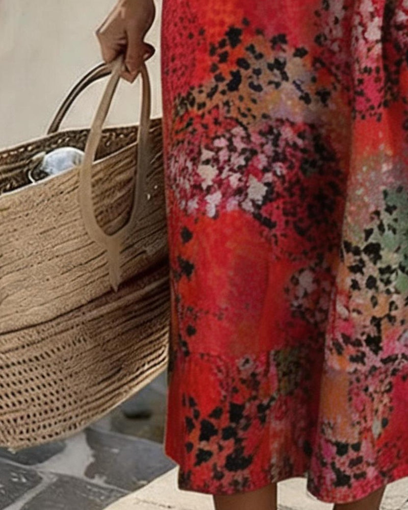 Paula | Abito midi floreale leggero e morbido