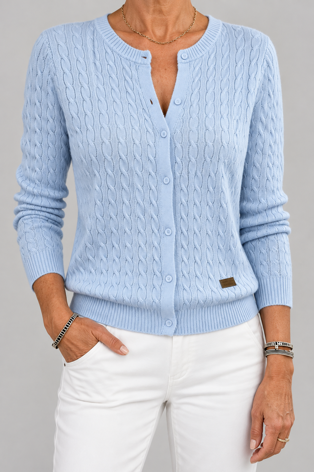 Tilde | Cardigan a trecce con bottone
