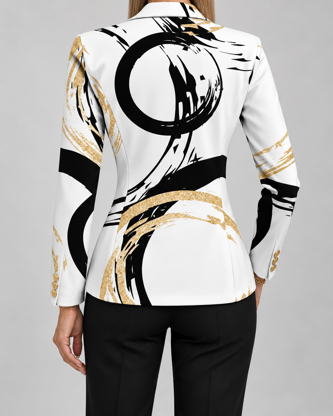 Noemi | Blazer Astratto con Pennellate