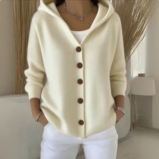 Elena | Giacca a Maglia con Cappuccio