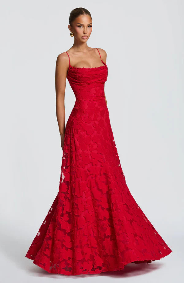 Sofia | Elegante Abito Maxi in Pizzo