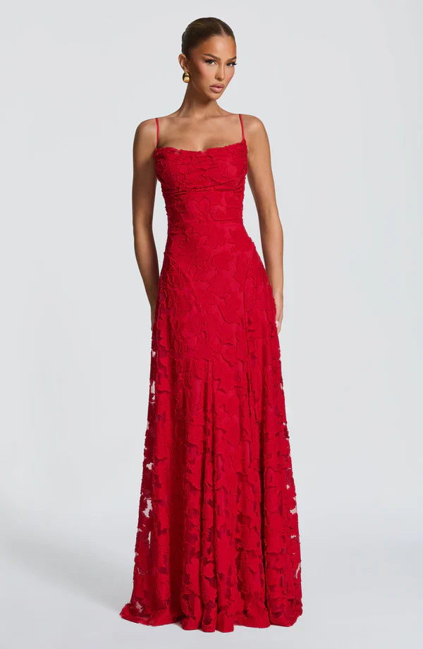 Sofia | Elegante Abito Maxi in Pizzo