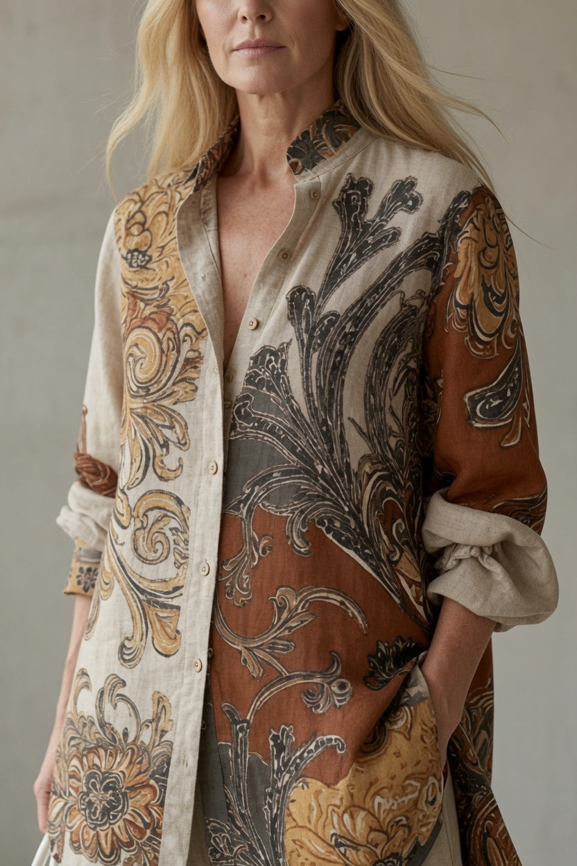 Isabella | Completo Boho Chic con Stampa Artistica