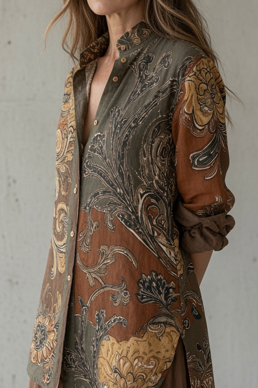 Isabella | Completo Boho Chic con Stampa Artistica