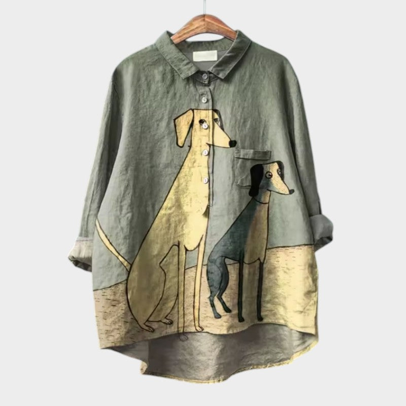 Amélie | Elegante Camicia Estiva in Lino
