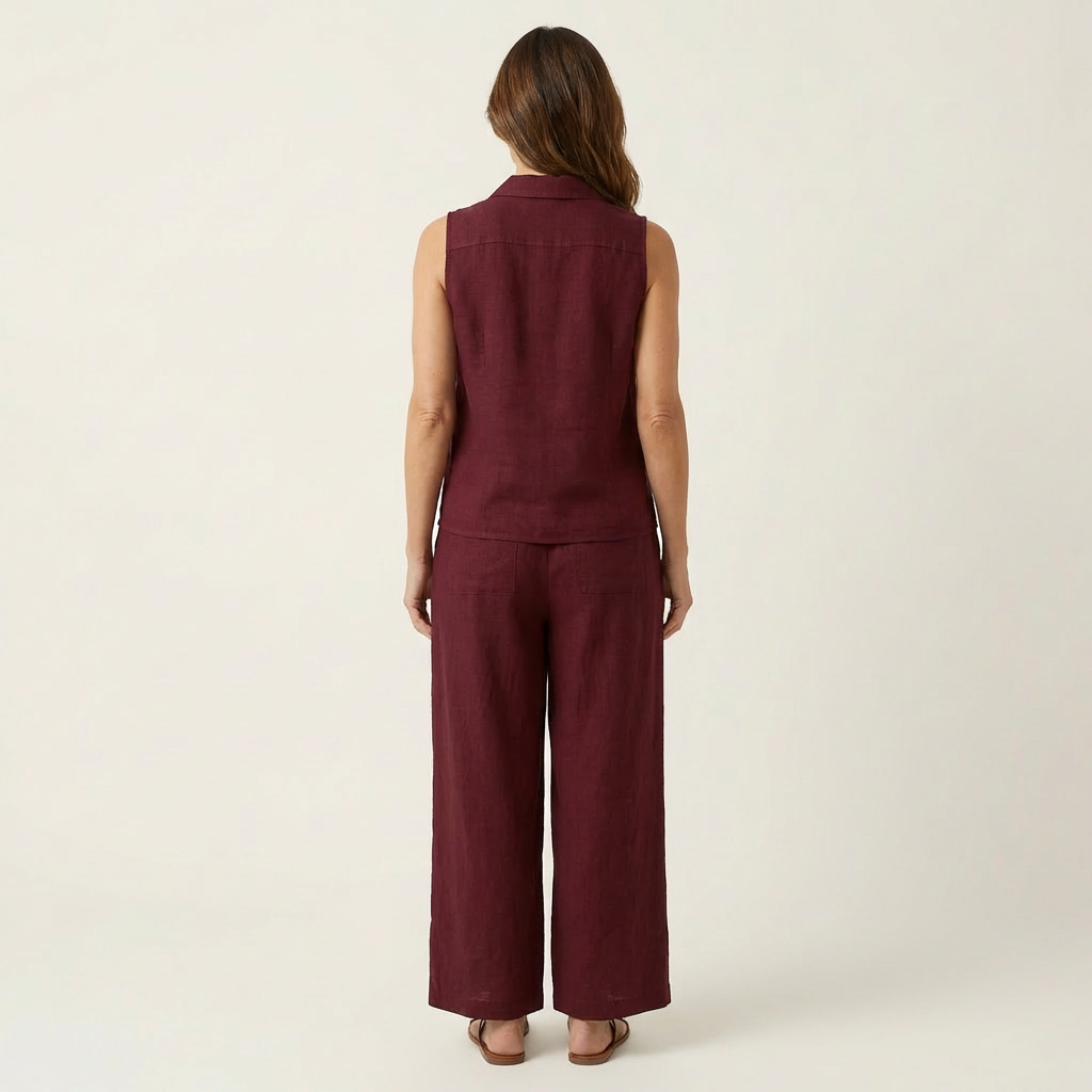 Twiila | Top avvolgente & Set pantaloni larghi