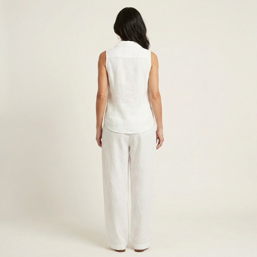 Twiila | Top avvolgente & Set pantaloni larghi