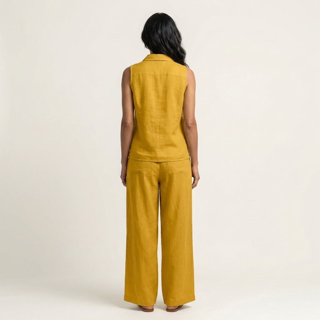 Twiila | Top avvolgente & Set pantaloni larghi