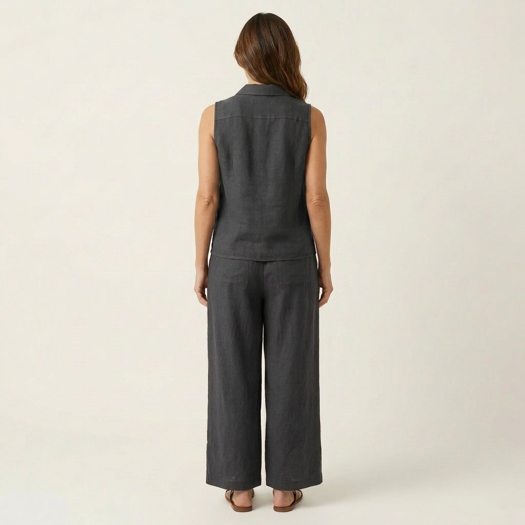 Twiila | Top avvolgente & Set pantaloni larghi