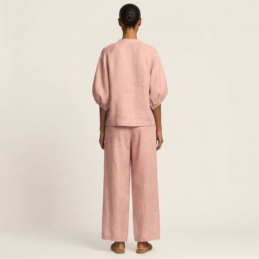 Marlowe | Set con maniche a sbuffo e zip frontale