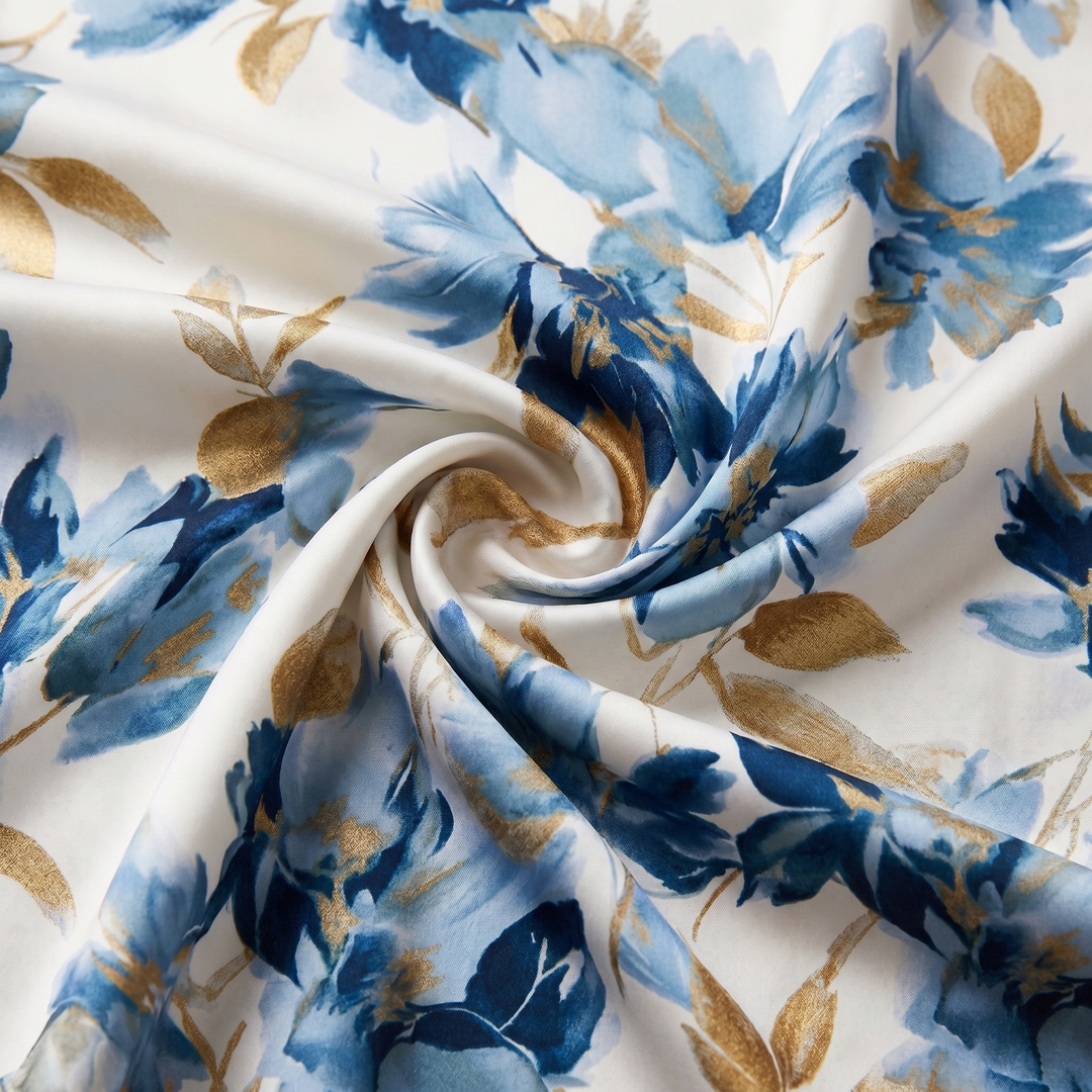 Elara | Vestito Midi Incrociato Floreale con Vita Regolabile