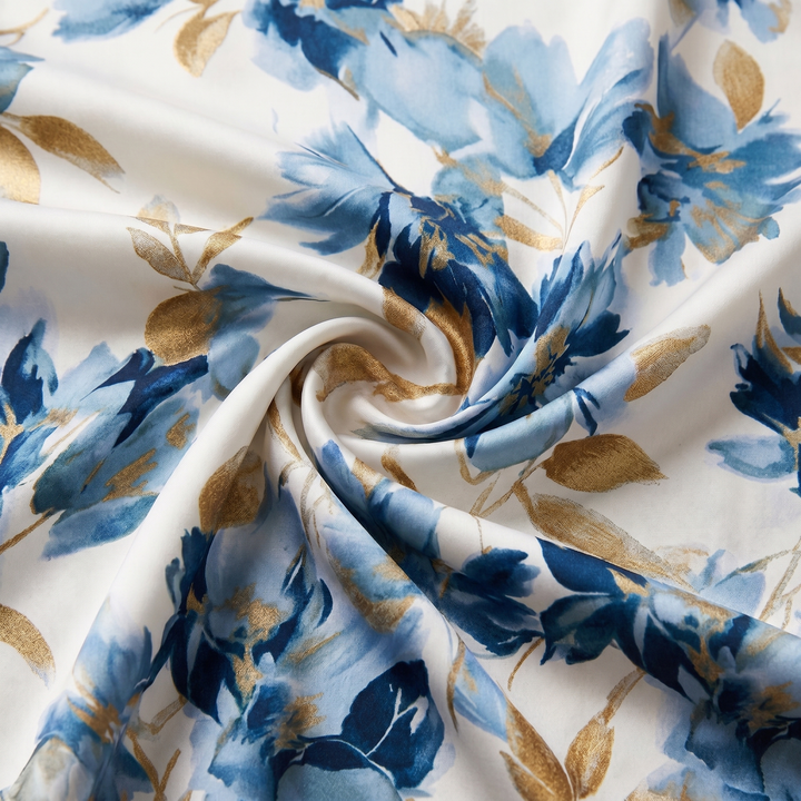 Elara | Vestito Midi Incrociato Floreale con Vita Regolabile