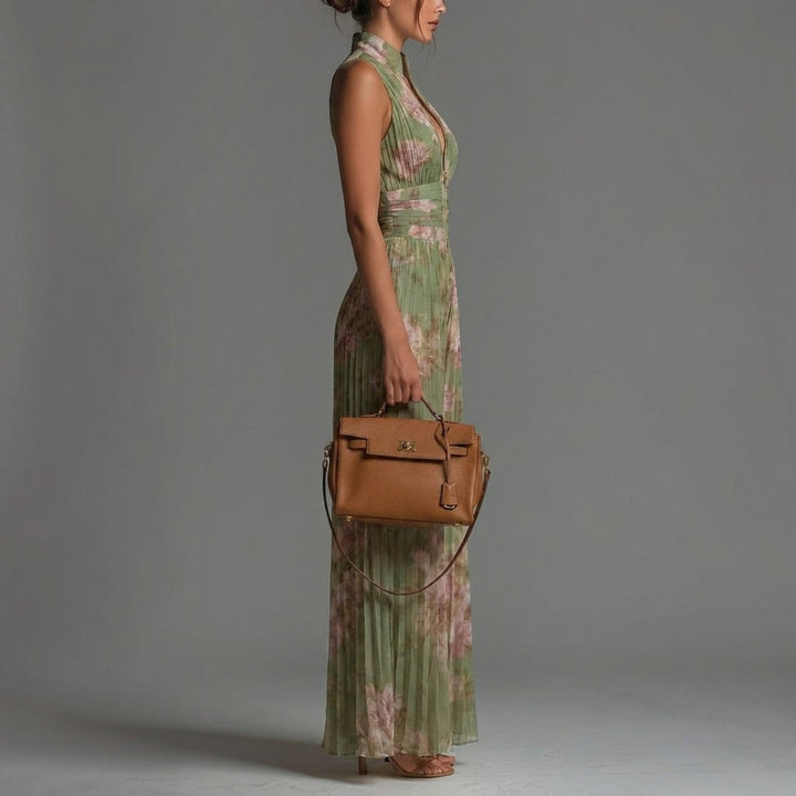 Alessia | Mono plissettato in georgette floreale