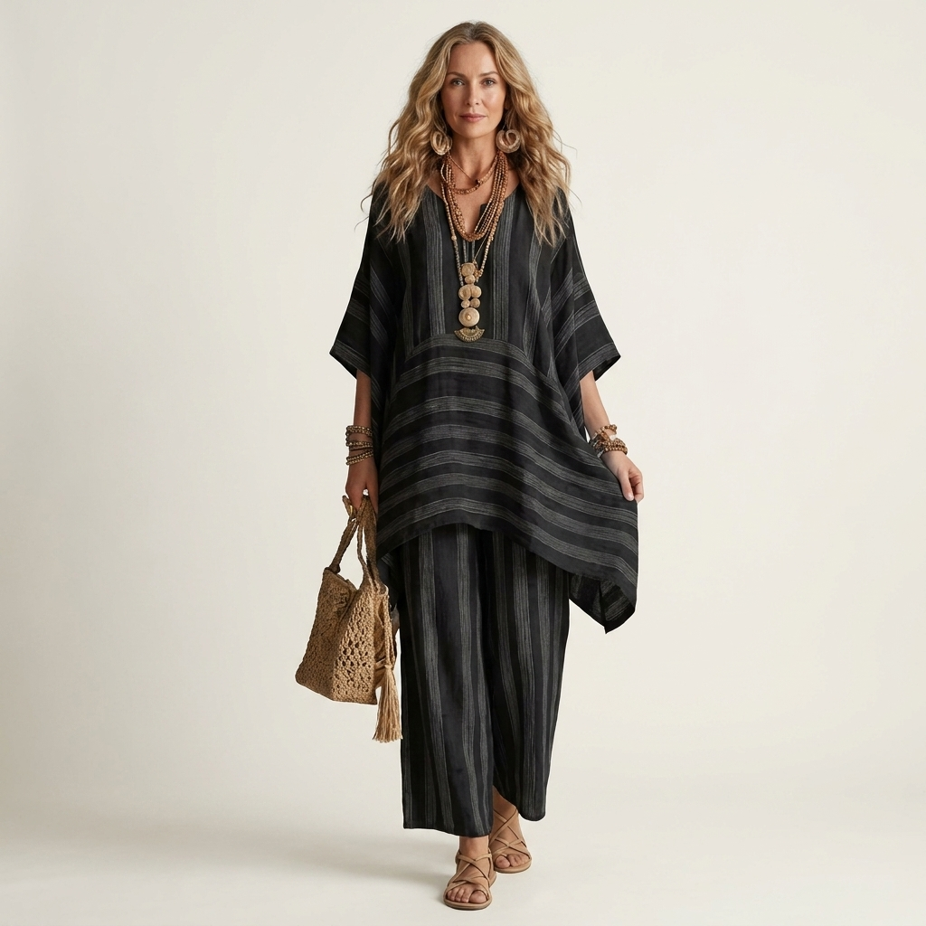Kiara | Set a righe in due pezzi