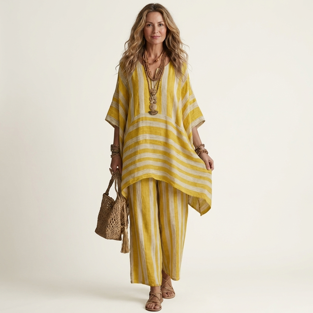 Kiara | Set a righe in due pezzi