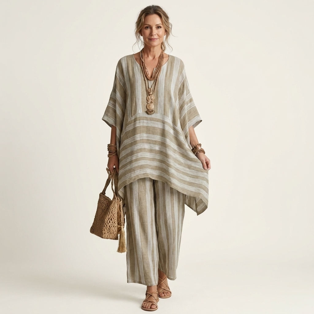 Kiara | Set a righe in due pezzi