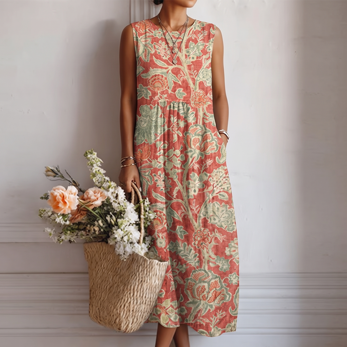 Silvana | Vestito Midi del Giorno per Giorno