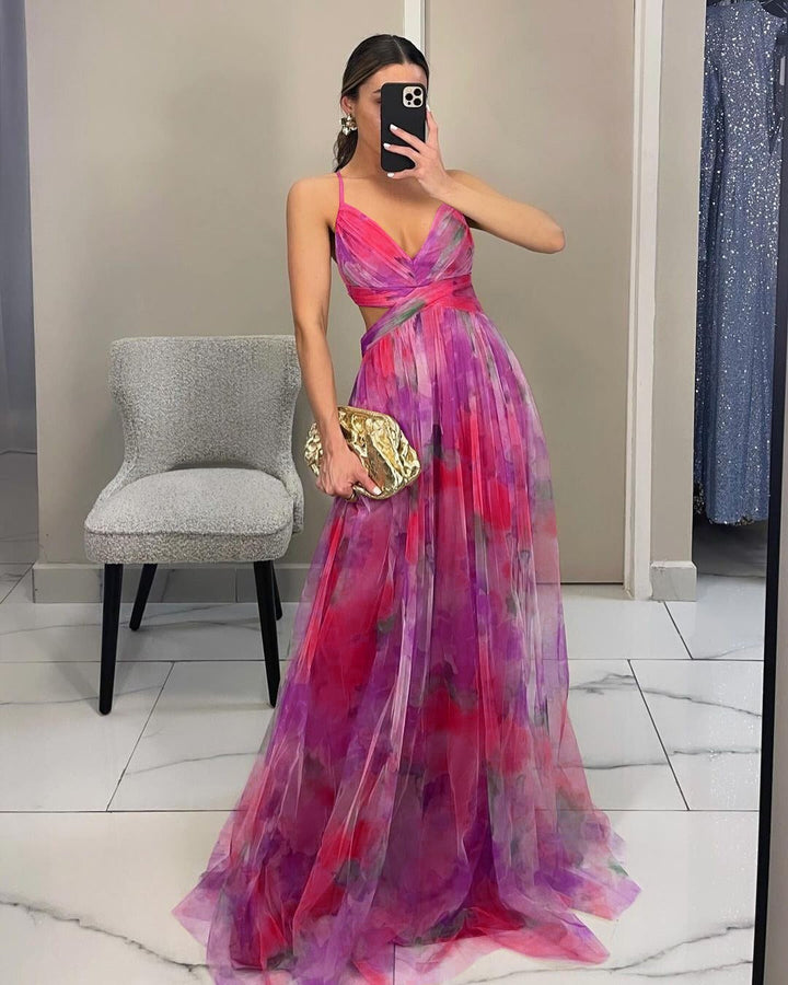 Beatrice | Abito Maxi in Chiffon