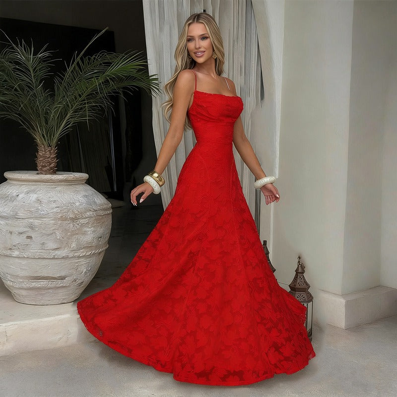 Sofia | Elegante Abito Maxi in Pizzo
