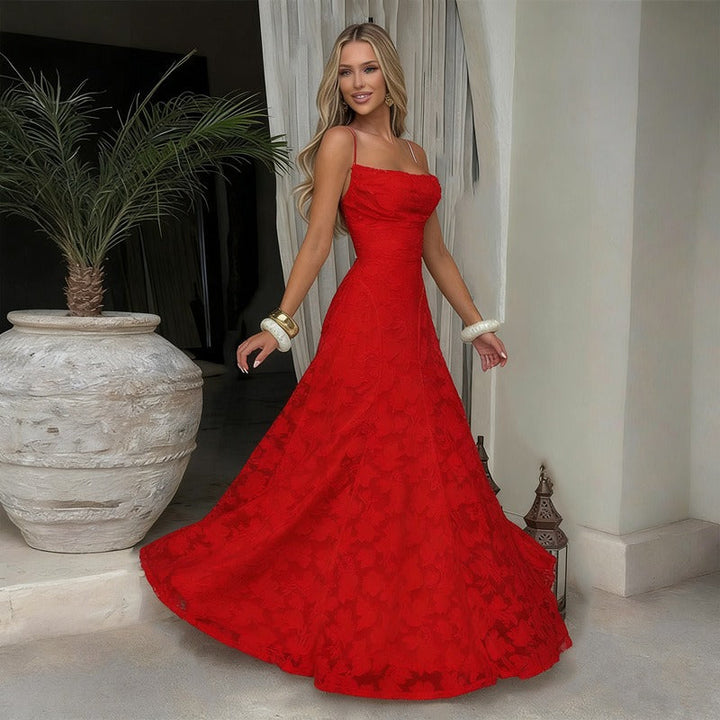 Sofia | Elegante Abito Maxi in Pizzo