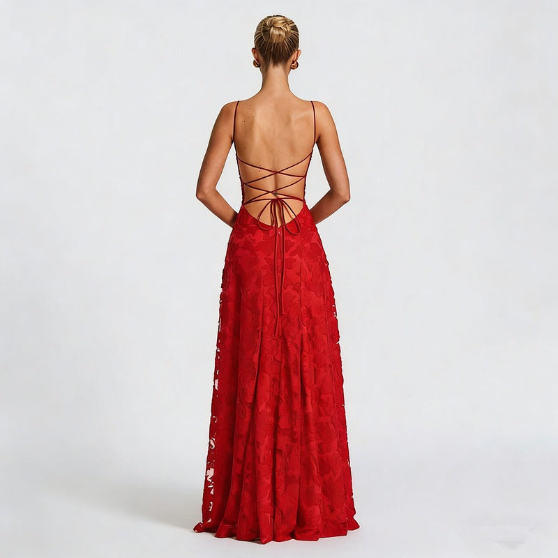 Sofia | Elegante Abito Maxi in Pizzo