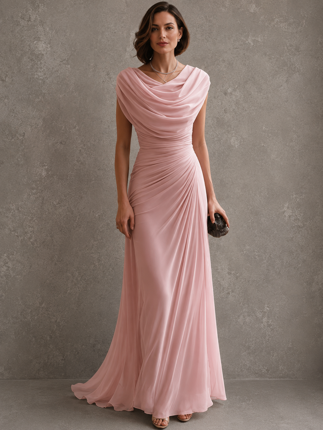 Alessia | Abito Maxi Drappeggiato Elegante