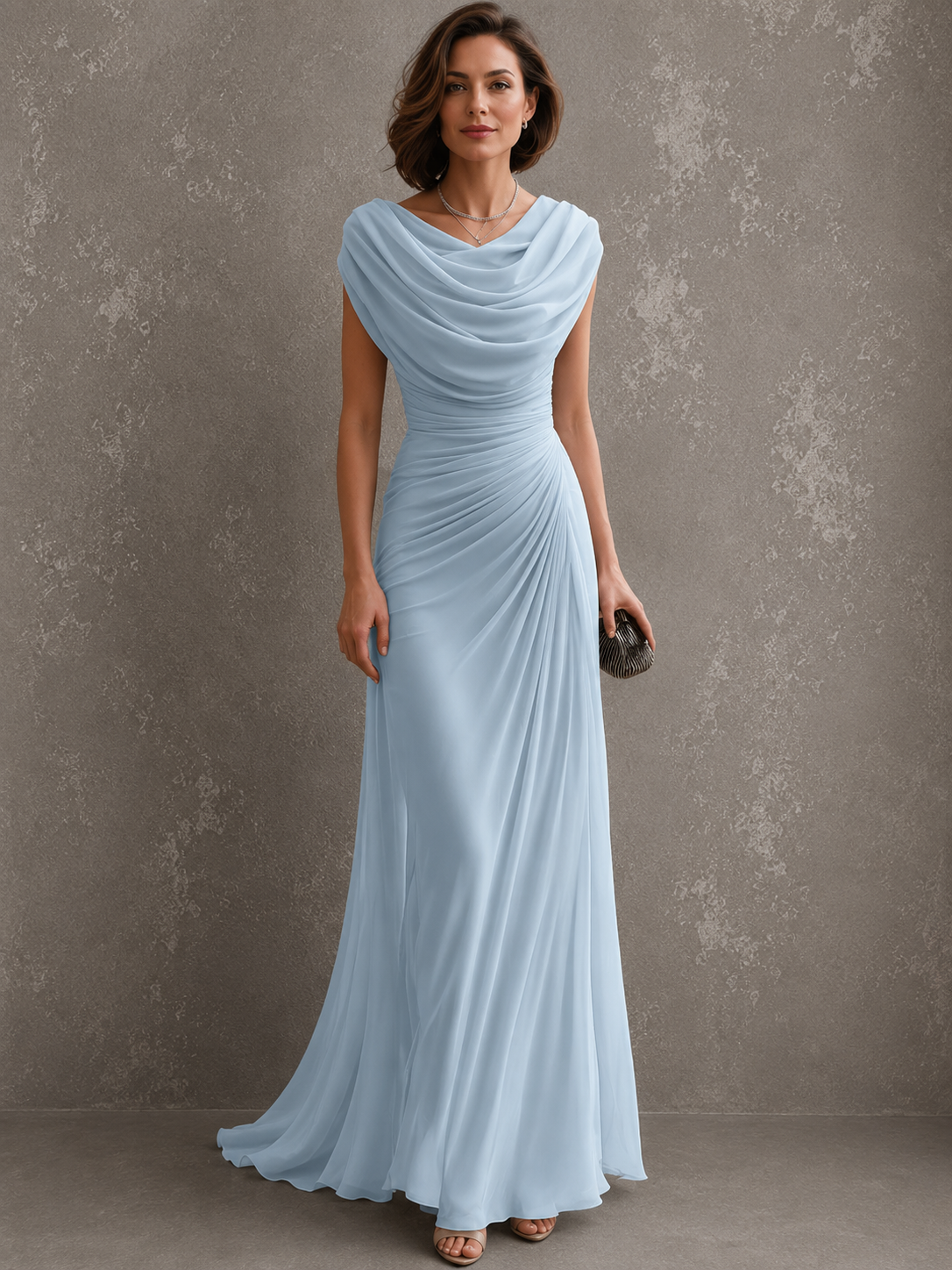 Alessia | Abito Maxi Drappeggiato Elegante
