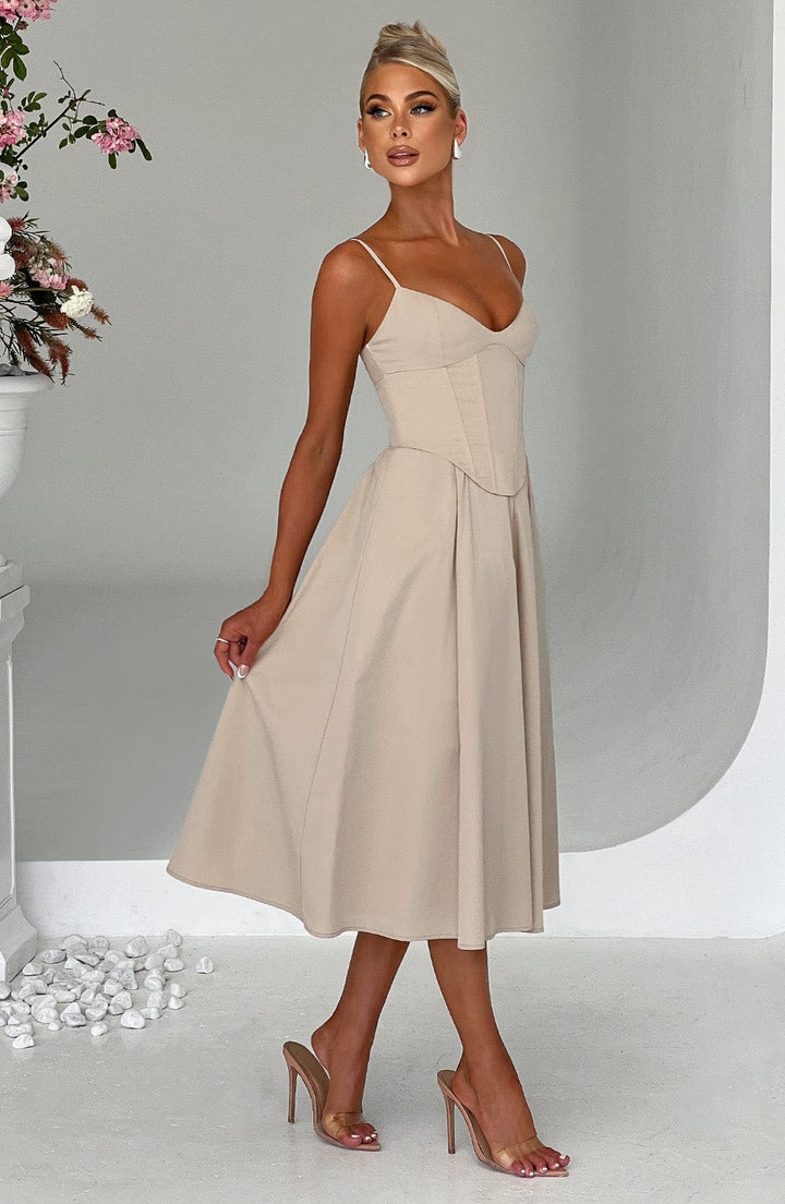 MAILEEN | Elegante Vestito Midi in Stile Corsetto