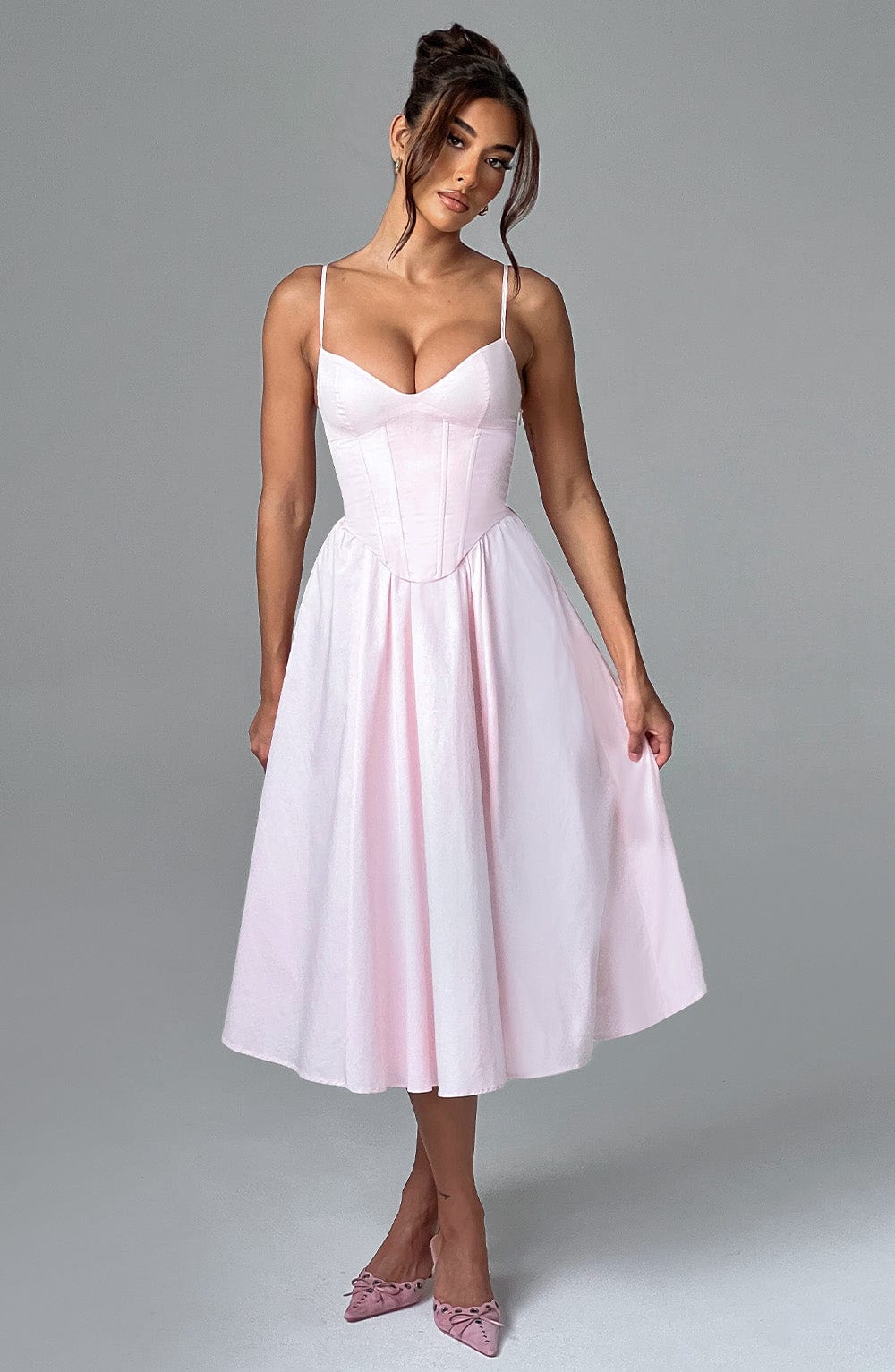 MAILEEN | Elegante Vestito Midi in Stile Corsetto