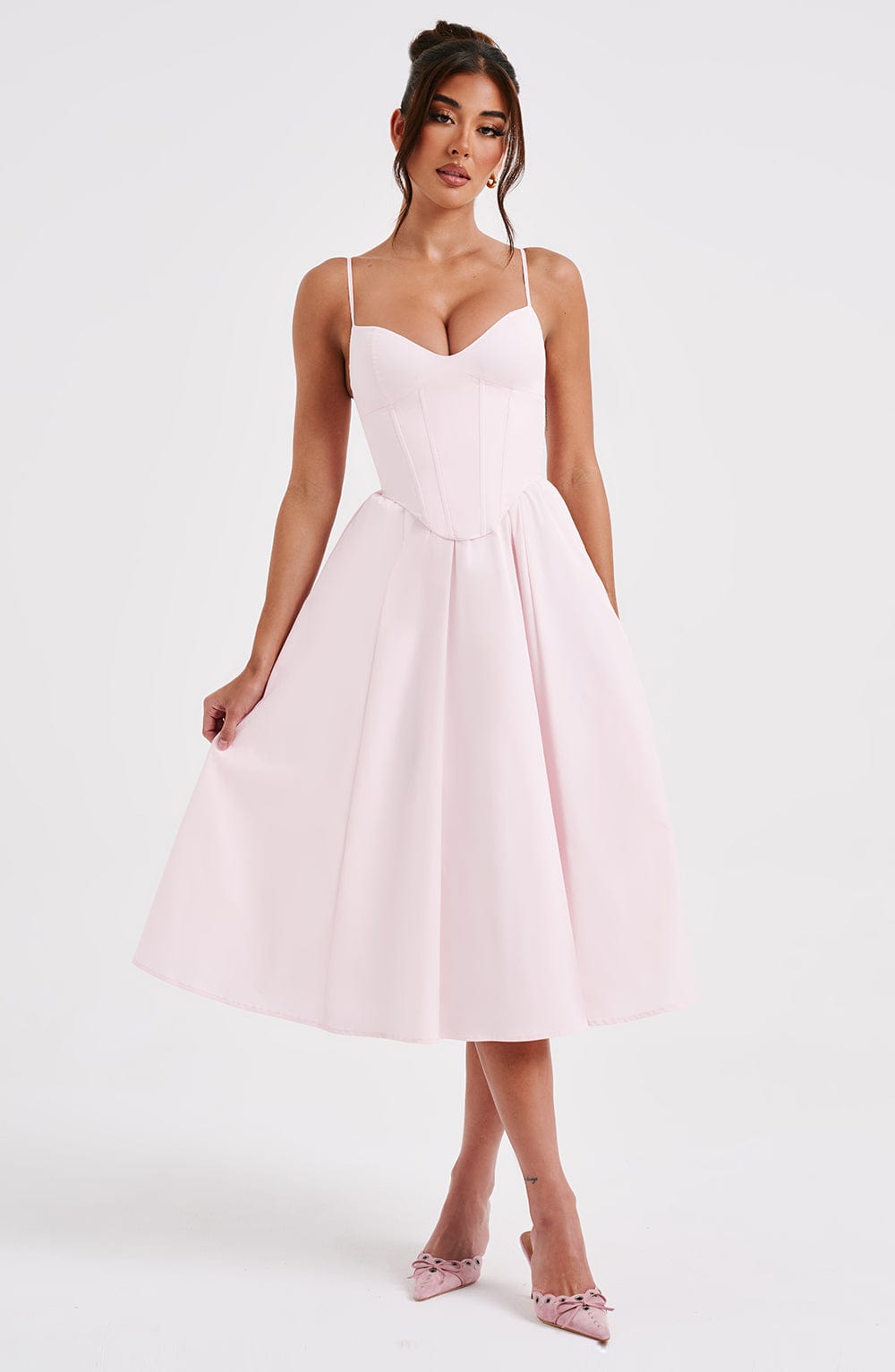 MAILEEN | Elegante Vestito Midi in Stile Corsetto