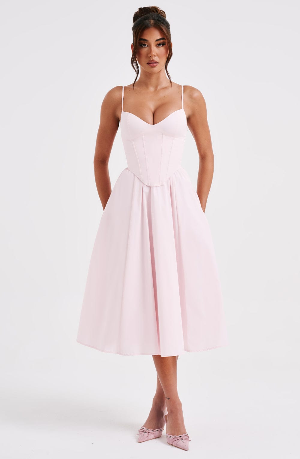MAILEEN | Elegante Vestito Midi in Stile Corsetto