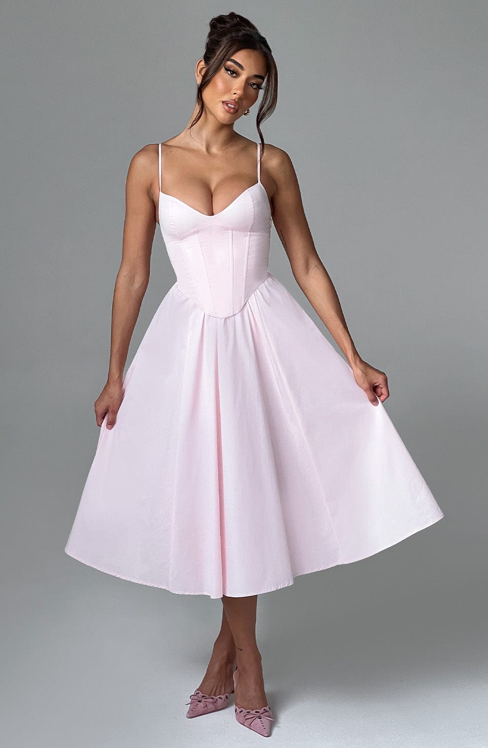MAILEEN | Elegante Vestito Midi in Stile Corsetto