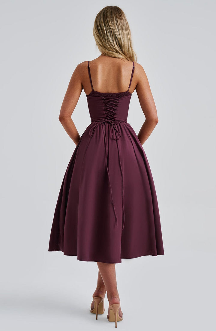 MAILEEN | Elegante Vestito Midi in Stile Corsetto