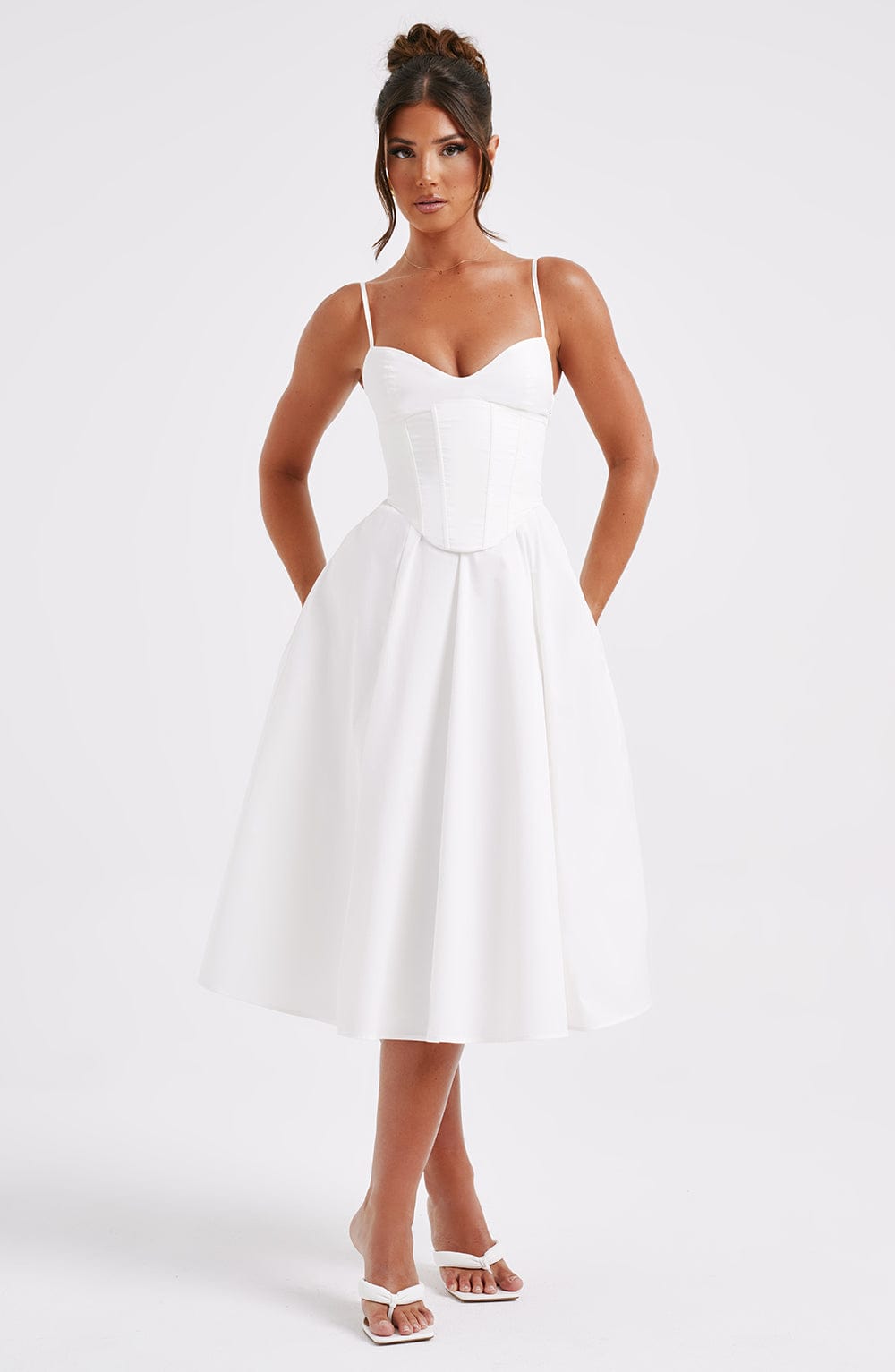 MAILEEN | Elegante Vestito Midi in Stile Corsetto
