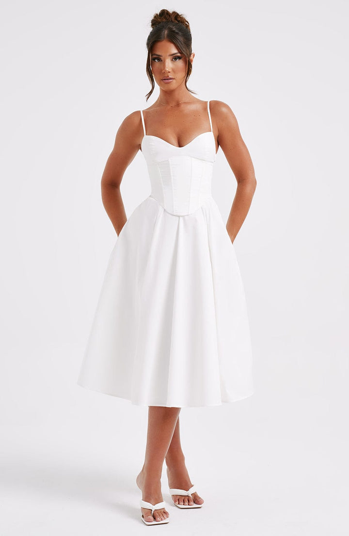 MAILEEN | Elegante Vestito Midi in Stile Corsetto