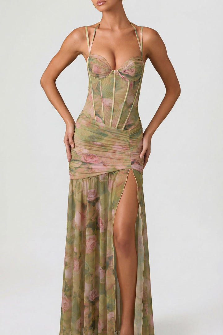 Vestito Valeria – Eleganza Asimmetrica Floreale