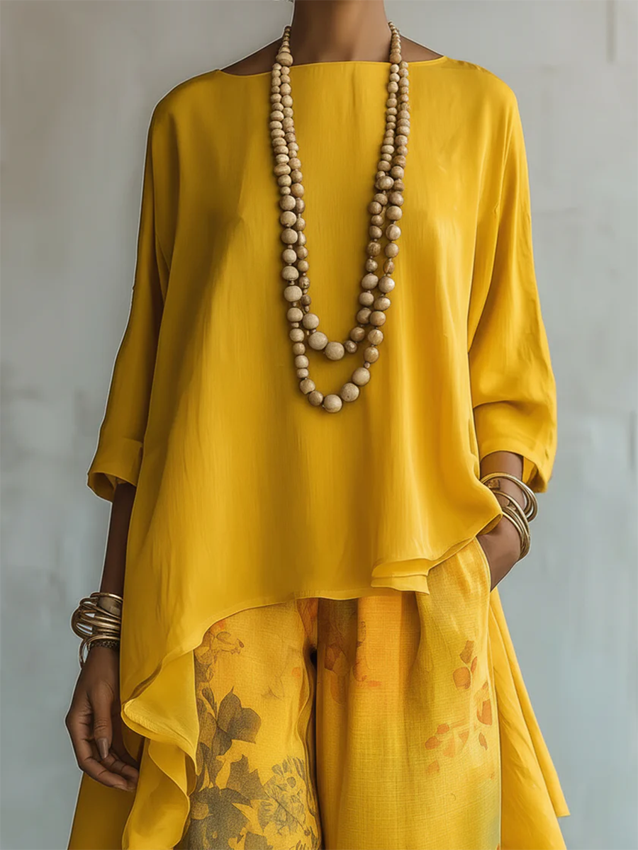 Aurora | Completo Boho Floreale Elegante