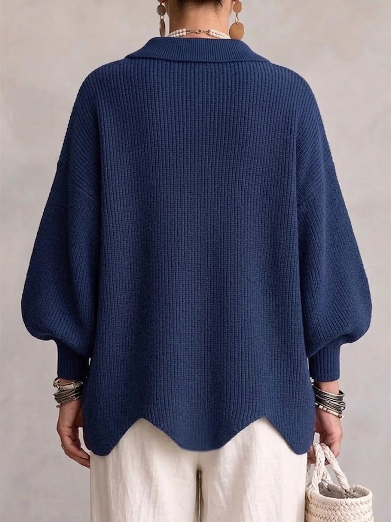 Eleonora | Cardigan Oversize con Bottoni Metallici Grandi