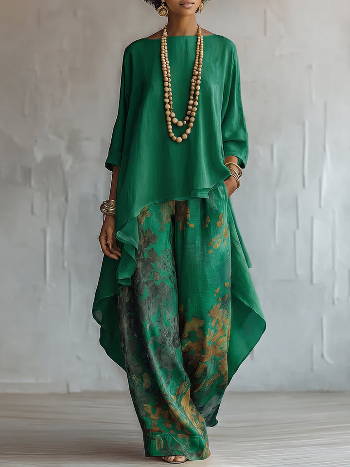 Aurora | Completo Boho Floreale Elegante