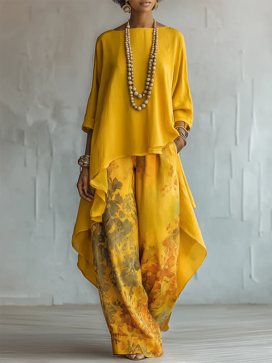 Aurora | Completo Boho Floreale Elegante