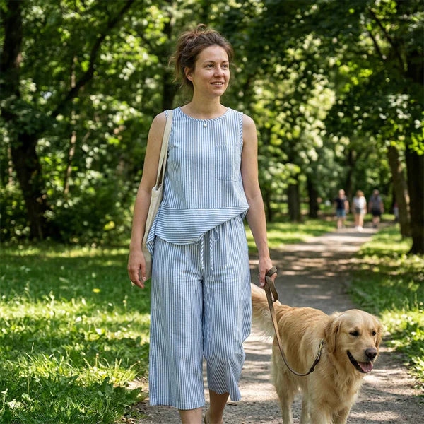Brisa - Completo in cotone a righe
