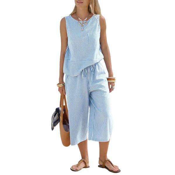 Brisa - Completo in cotone a righe