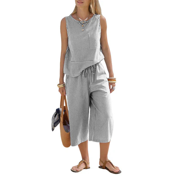Brisa - Completo in cotone a righe