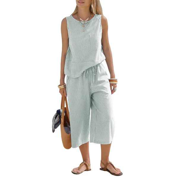 Brisa - Completo in cotone a righe