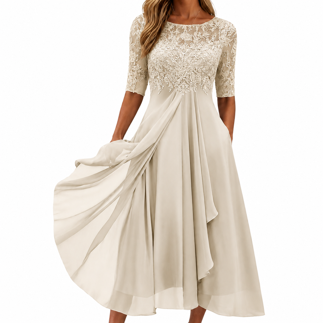 Maria | Elegante abito in pizzo